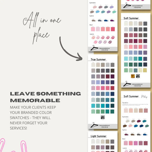 12 Seasonal Color Analysis Color Palettes with Makeup Recommendations - wearitmilano