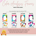 Load image into Gallery viewer, 12 Seasonal Color Analysis Frames for Consultations - wearitmilano
Seasonal color frames in Canva
