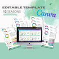 Load image into Gallery viewer, 12 Seasonal Color Analysis Portfolio (Editable Version) - wearitmilano