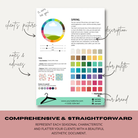 4 Seasons Editable Color Portfolio - wearitmilano