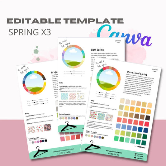 Spring Subgroups Seasonal Color Portfolio (Editable Version) - wearitmilano