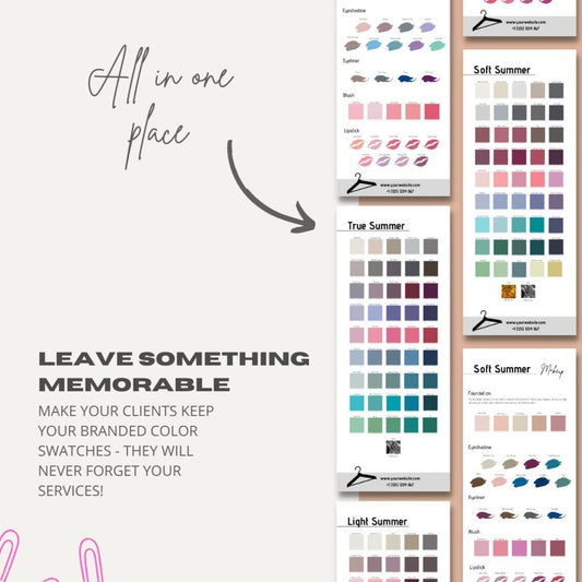 Summer Subgroups Color and Makeup Palettes (Editable Version) - wearitmilano
