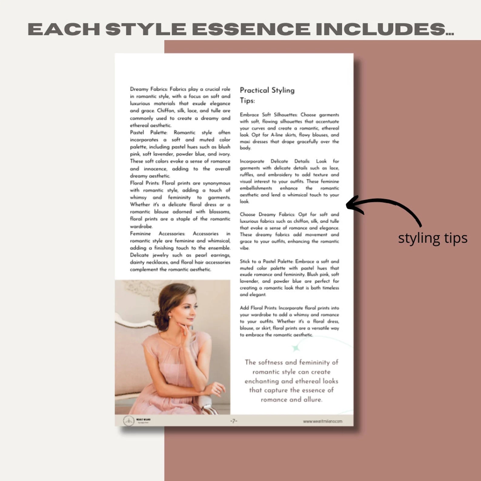 The 7 Universal Style Essences Ebook - wearitmilano
Styling Tips
