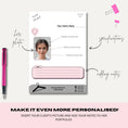 Load image into Gallery viewer, Women's Face Shape Analysis Portfolio Bundle (Editable Version) - wearitmilano