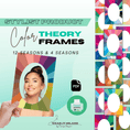 Load image into Gallery viewer, 12 Seasonal Color Analysis Frames for Consultations - wearitmilano
 Printable color analysis frames for 12 and 4 seasonal color palettes, designed for stylists.

