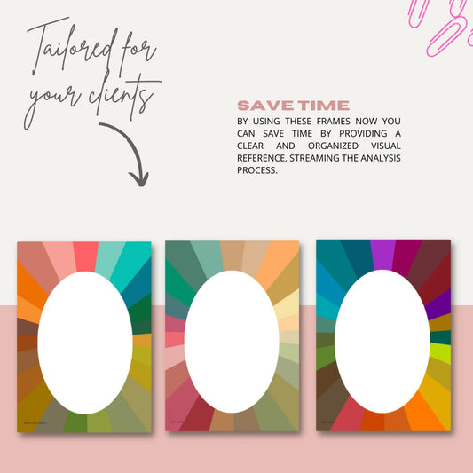 12 Seasonal Color Analysis Frames for Consultations - wearitmilano
Color frame design
