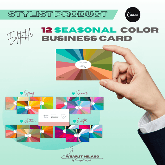 12 Seasons Editable Business Card - wearitmilano
Minimalist business cards

