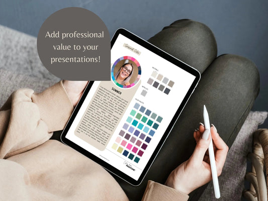 4 Seasonal Color Analysis Editable Canva Template - wearitmilano