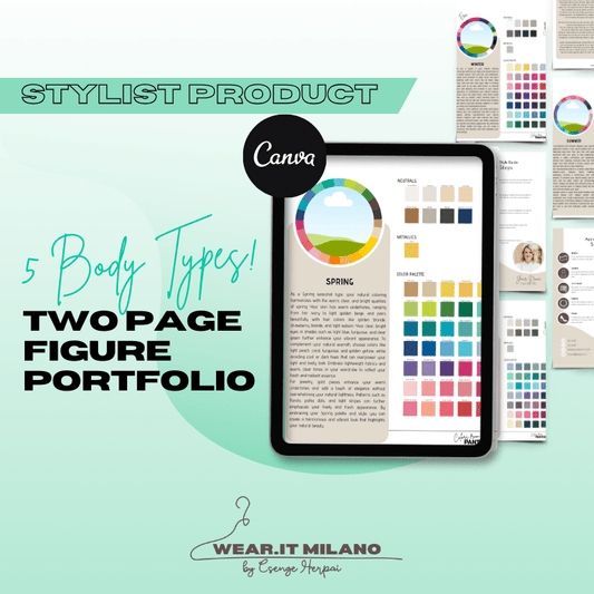 4 Seasonal Color Analysis Editable Canva Template - wearitmilano