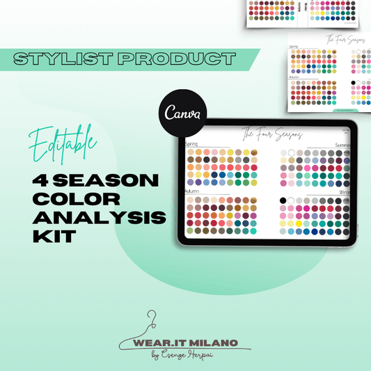 4 Seasonal Color Palettes Consultation Kit (Editable Version) - wearitmilano