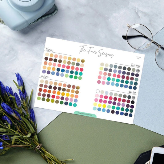 4 Seasonal Color Palettes Consultation Kit (Editable Version) - wearitmilano