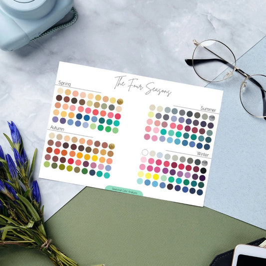 4 Seasonal Color Palettes Consultation Kit (PDF Version) - wearitmilano