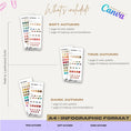 Load image into Gallery viewer, AUTUMN - Seasonal Color Analysis Color Palettes with Makeup Recommendations - wearitmilano sleek and professional Canva template designed for personal stylists to provide personalized seasonal color advice.
