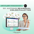 Load image into Gallery viewer, Autumn Subgroups Seasonal Color Portfolio (Editable Version) - wearitmilano
