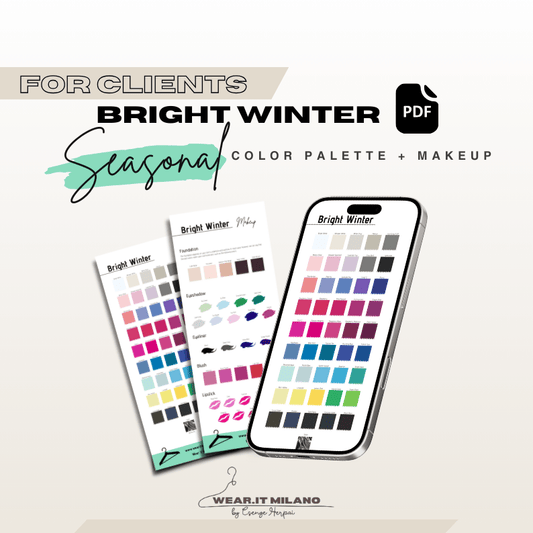 BRIGHT WINTER Color and Makeup Palette - wearitmilano