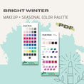 Load image into Gallery viewer, BRIGHT WINTER Color and Makeup Palette - wearitmilano
