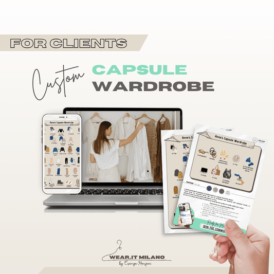 Custom Wardrobe Foundation - wearitmilano
Custom minimalist wardrobe checklist for a timeless and functional style.