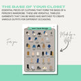 Load image into Gallery viewer, Custom Wardrobe Foundation - wearitmilano
Essential wardrobe checklist for a timeless and practical fashion approach.
