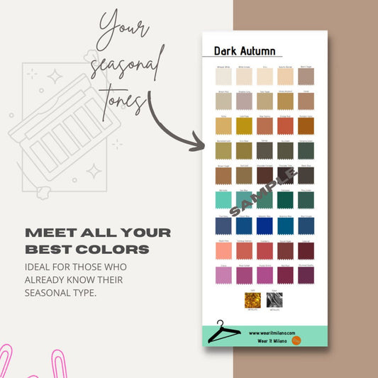 DARK AUTUMN Color and Makeup Palette - wearitmilano