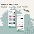 Load image into Gallery viewer, DARK WINTER Color and Makeup Palette - wearitmilano
