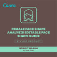 Load image into Gallery viewer, Women's Face Shape Analysis Portfolio Bundle (Editable Version)
