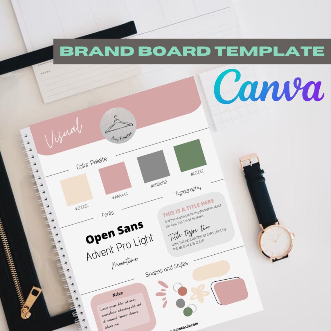 Editable Brand Board For Small Businesses - wearitmilano