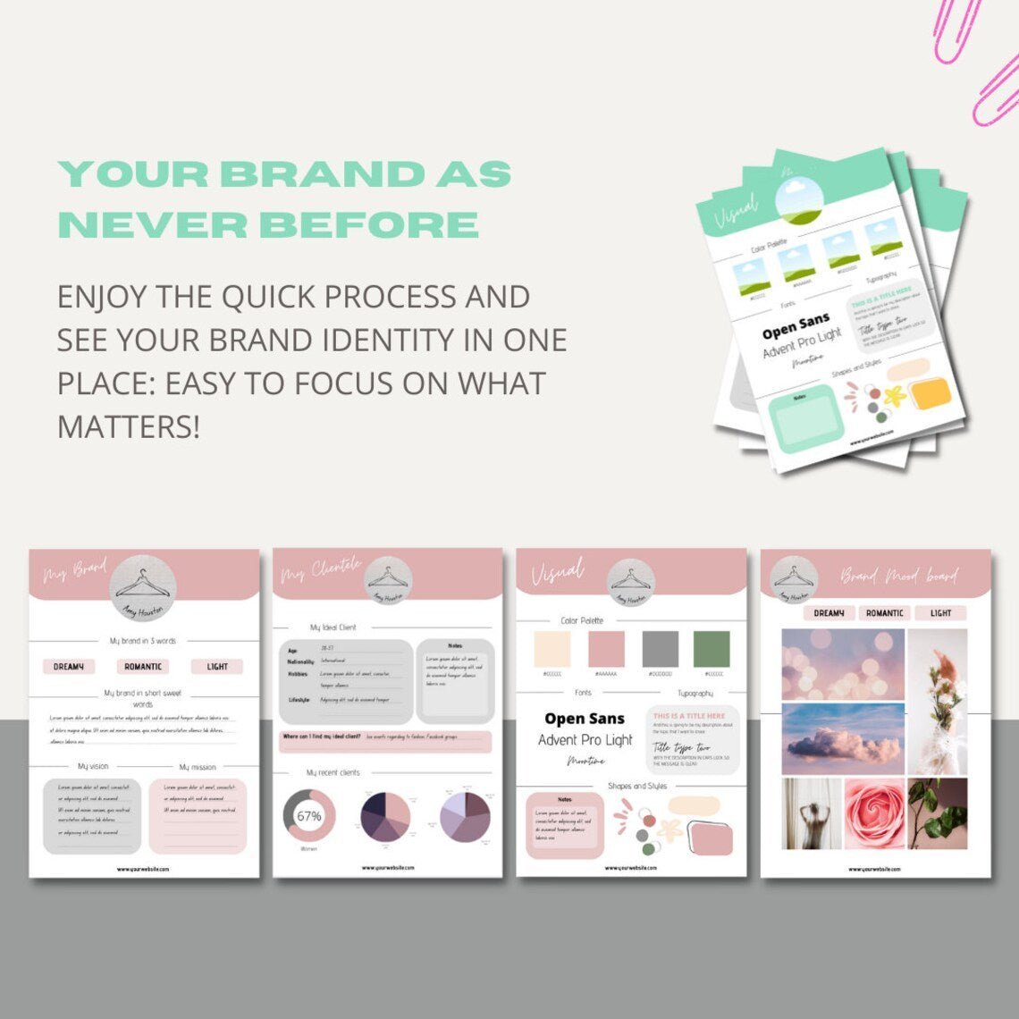 Editable Brand Board For Small Businesses - wearitmilano