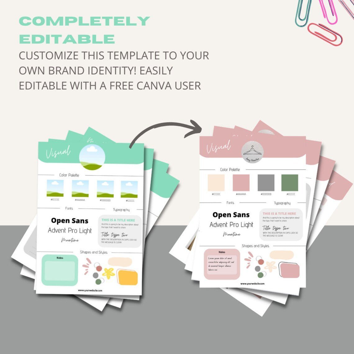 Editable Brand Board For Small Businesses - wearitmilano