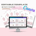 Load image into Gallery viewer, Women's Face Shape Analysis Portfolio Bundle (Editable Version)
