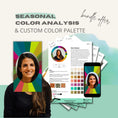 Load image into Gallery viewer, Virtual Seasonal Color Analysis and Personalized Color Palette
