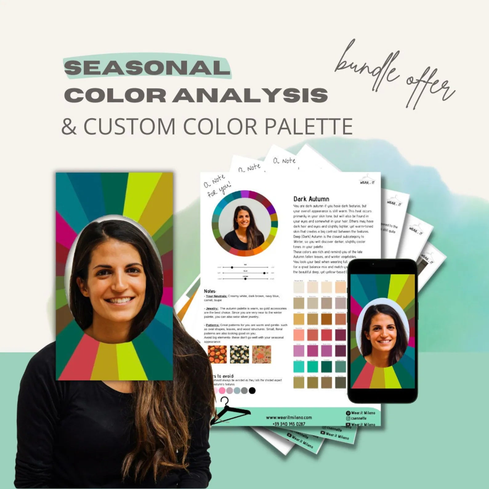 Virtual Seasonal Color Analysis and Personalized Color Palette