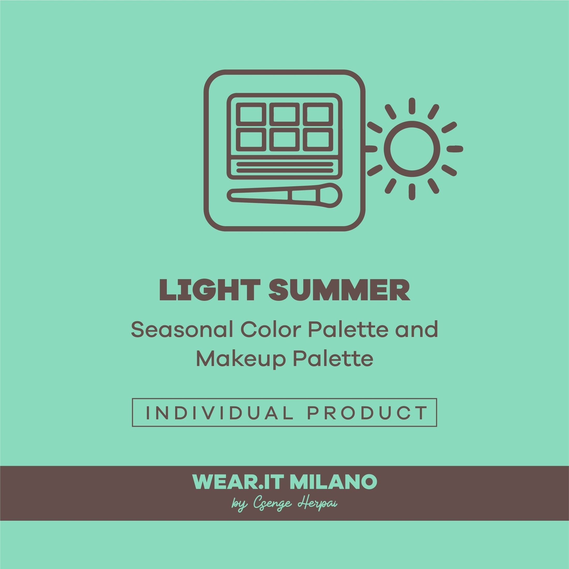 LIGHT SPRING Color and Makeup Palette - wearitmilano