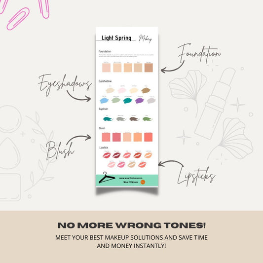 LIGHT SPRING Color and Makeup Palette - wearitmilano