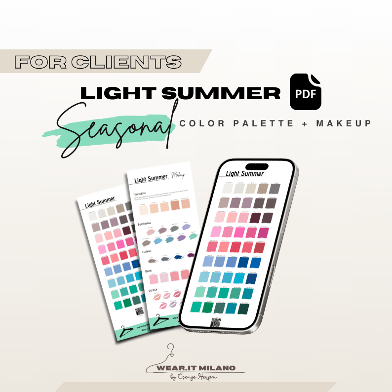 LIGHT SUMMER Color and Makeup Palette - wearitmilano