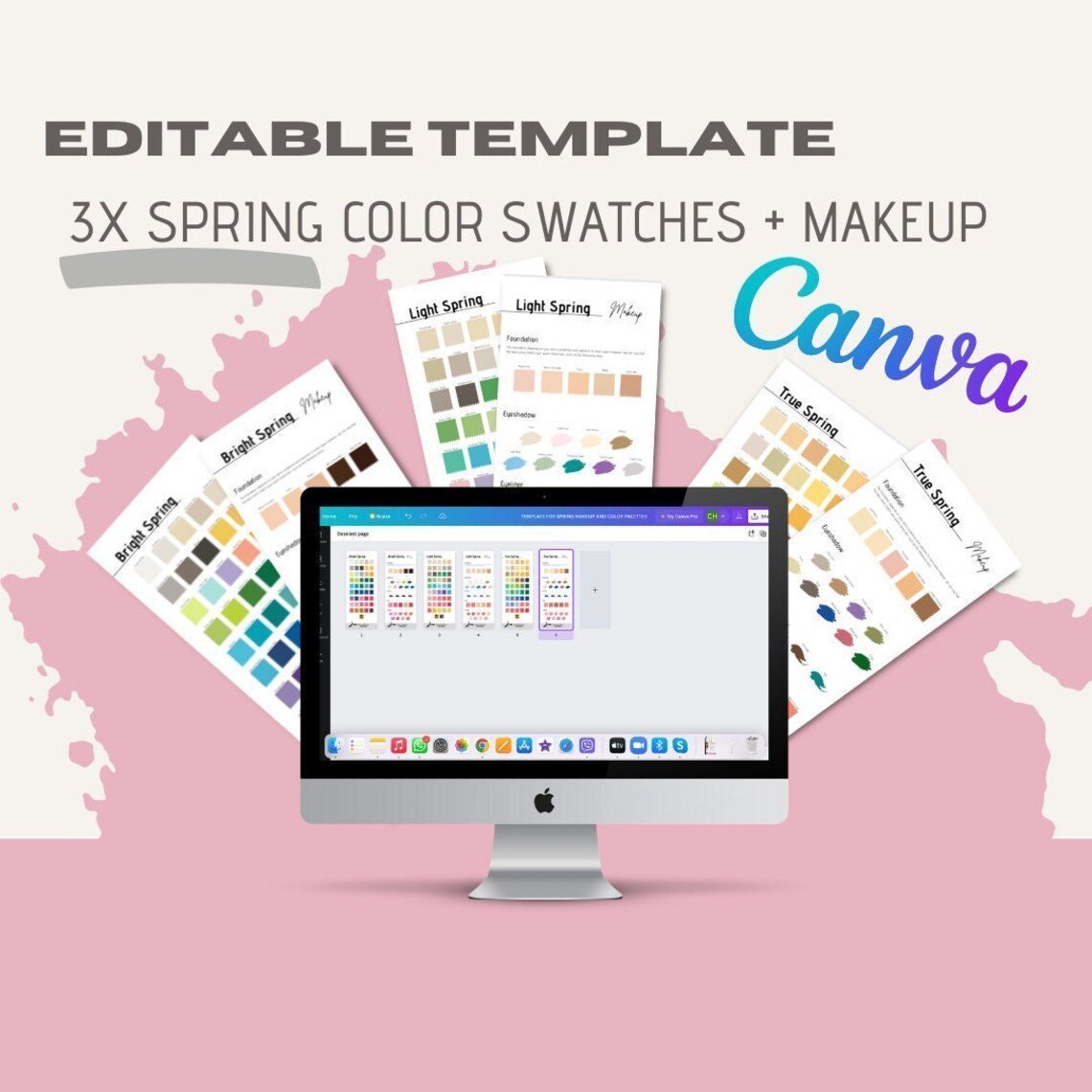 Spring Subgroups Color and Makeup Palettes (Editable Version) - wearitmilano