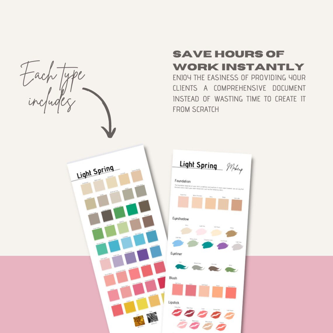 Spring Subgroups Color and Makeup Palettes (Editable Version) - wearitmilano