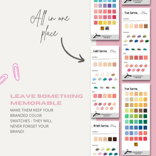 Spring Subgroups Color and Makeup Palettes (Editable Version) - wearitmilano