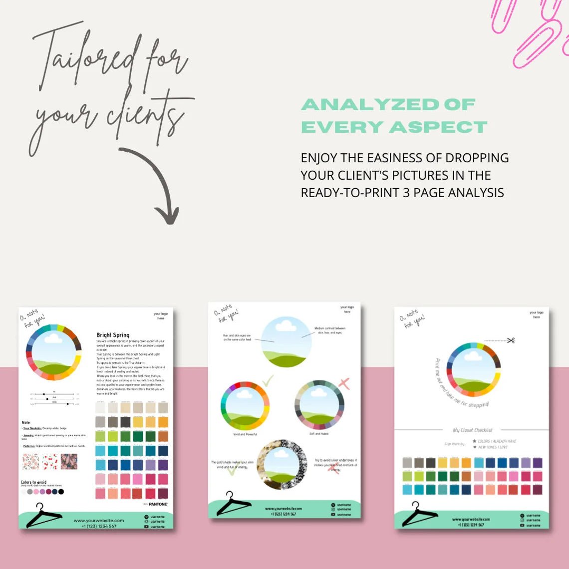 Spring Subgroups Seasonal Color Portfolio (Editable Version) - wearitmilano