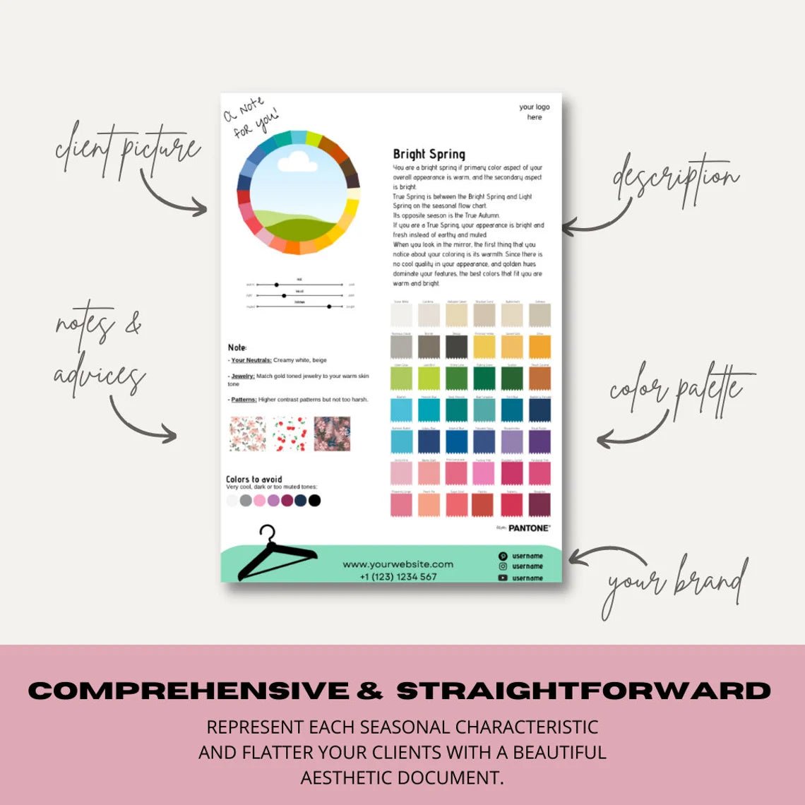 Spring Subgroups Seasonal Color Portfolio (Editable Version) - wearitmilano