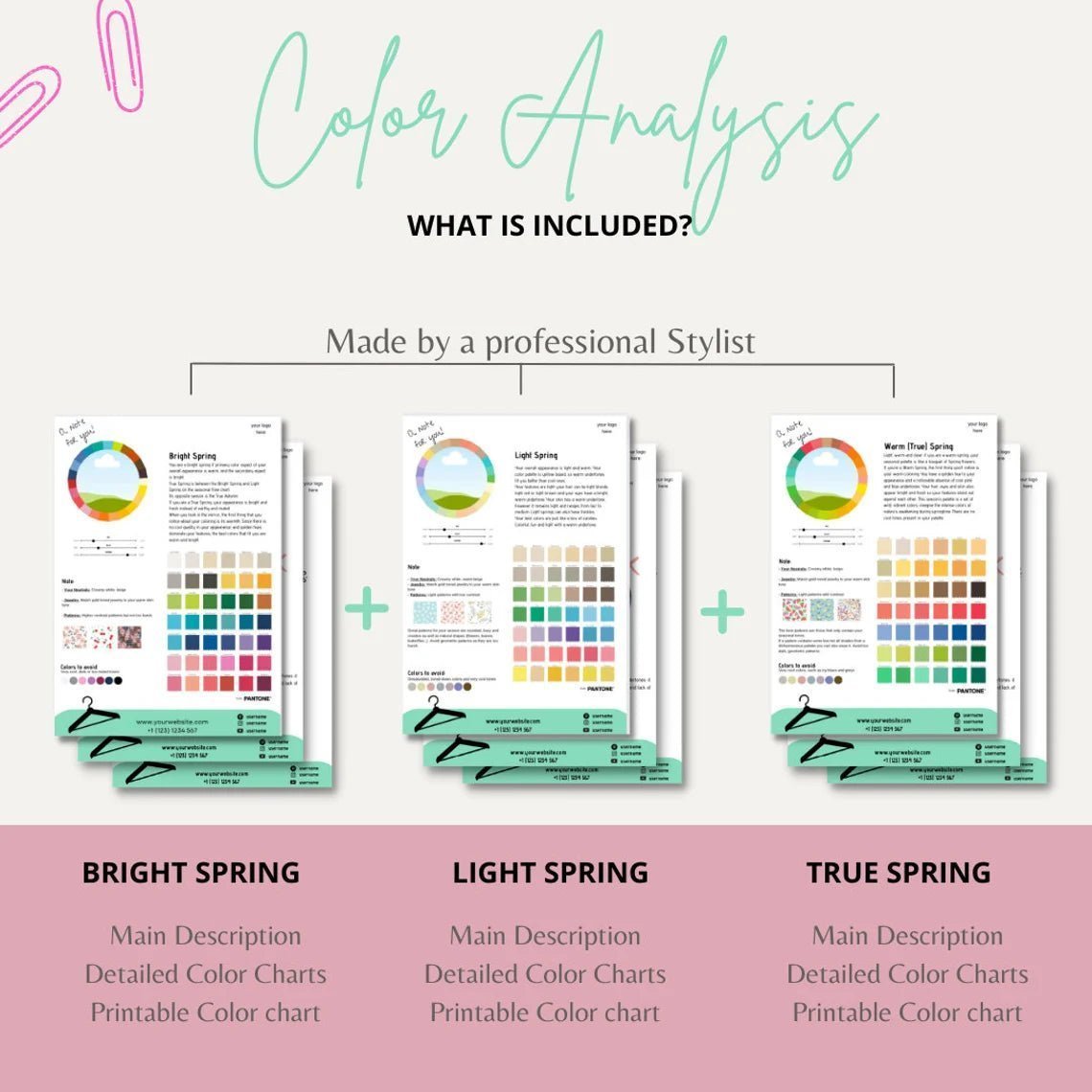 Spring Subgroups Seasonal Color Portfolio (Editable Version) - wearitmilano
