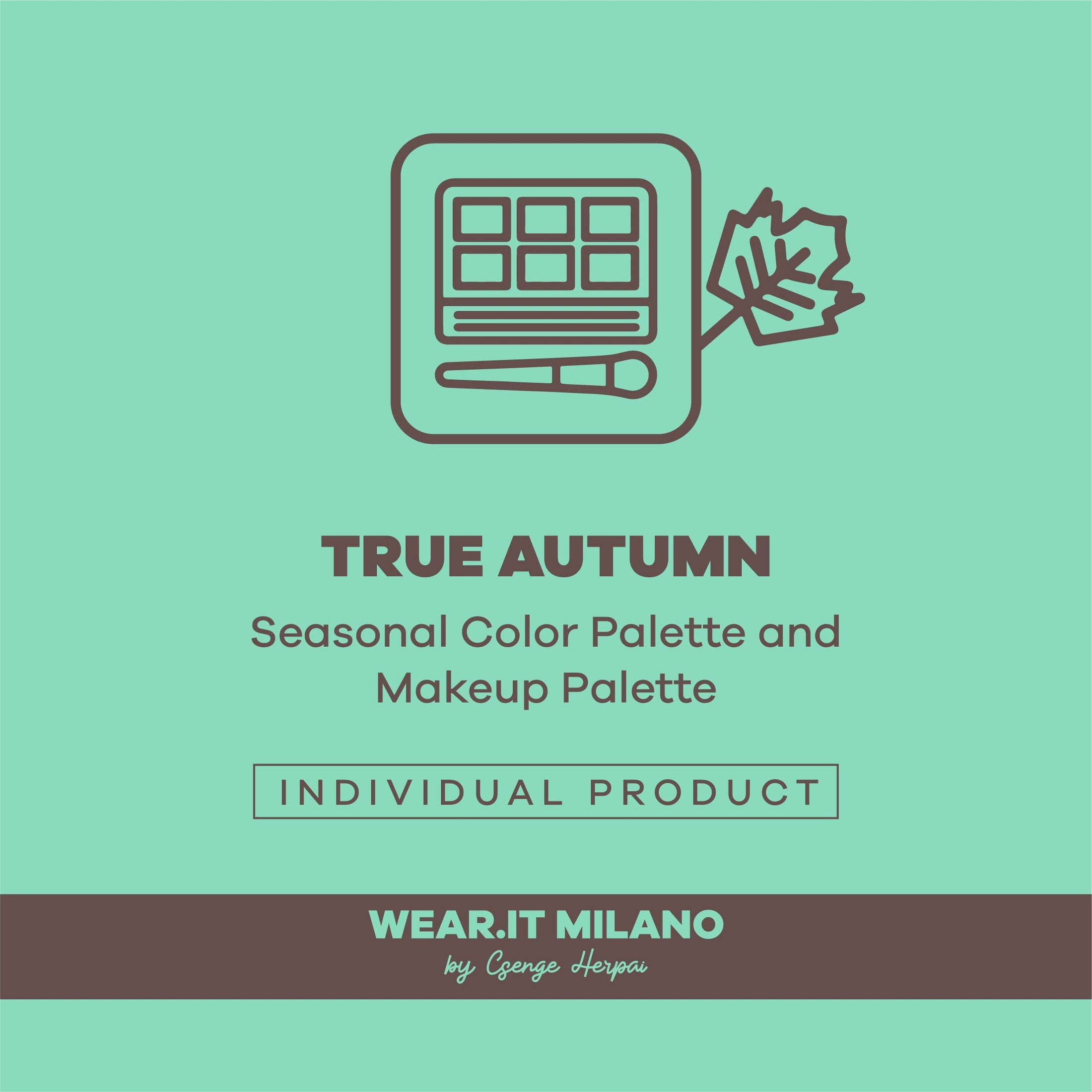 TRUE AUTUMN Color and Makeup Palette - wearitmilano