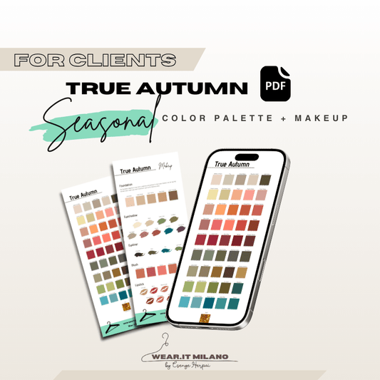 TRUE AUTUMN Color and Makeup Palette - wearitmilano