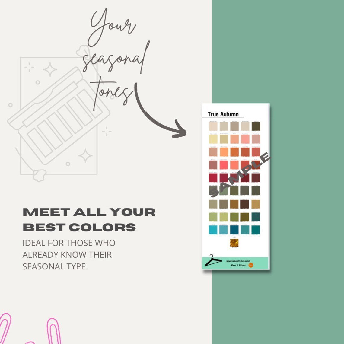 TRUE AUTUMN Color and Makeup Palette - wearitmilano