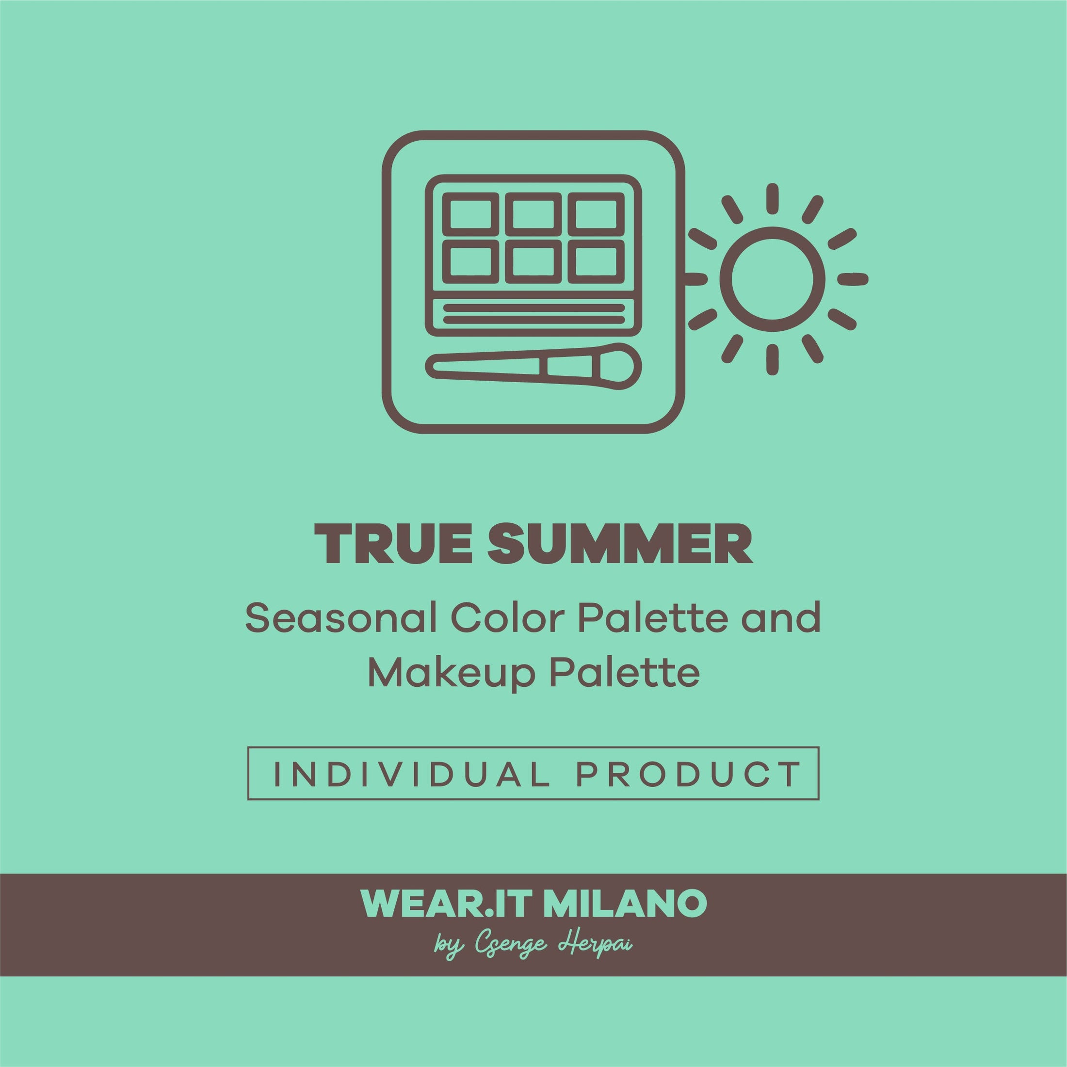 TRUE SUMMER Color and Makeup Palette - wearitmilano