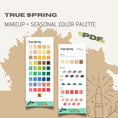 Load image into Gallery viewer, TRUE WARM SPRING Color and Makeup Palette - wearitmilano
