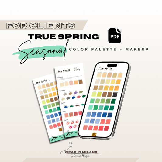 TRUE WARM SPRING Color and Makeup Palette - wearitmilano