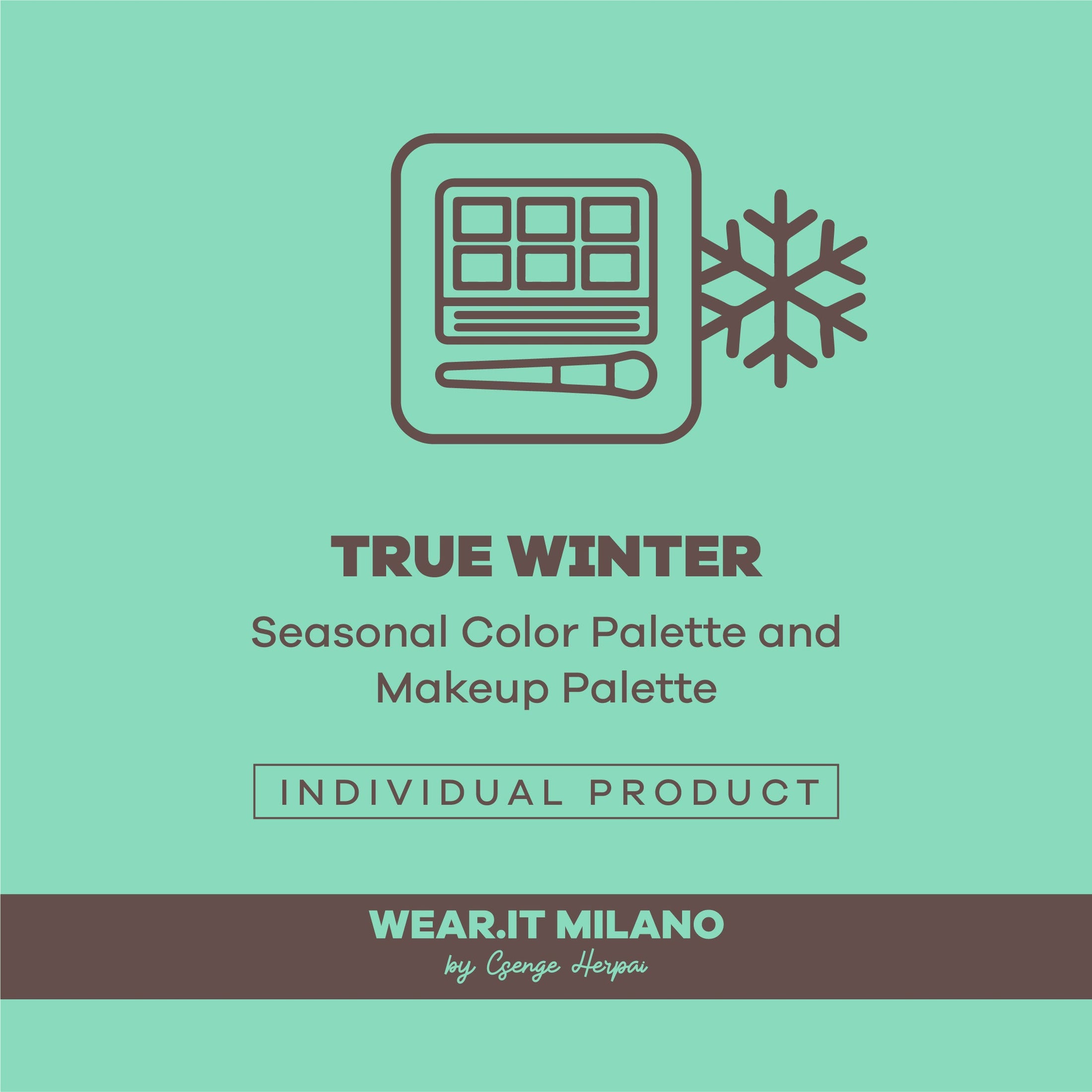 TRUE WINTER Color and Makeup Palette - wearitmilano