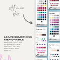 Load image into Gallery viewer, WINTER - Seasonal Color Analysis Color Palettes with Makeup Recommendations - wearitmilanoCanva-based Winter color analysis template for small businesses.
