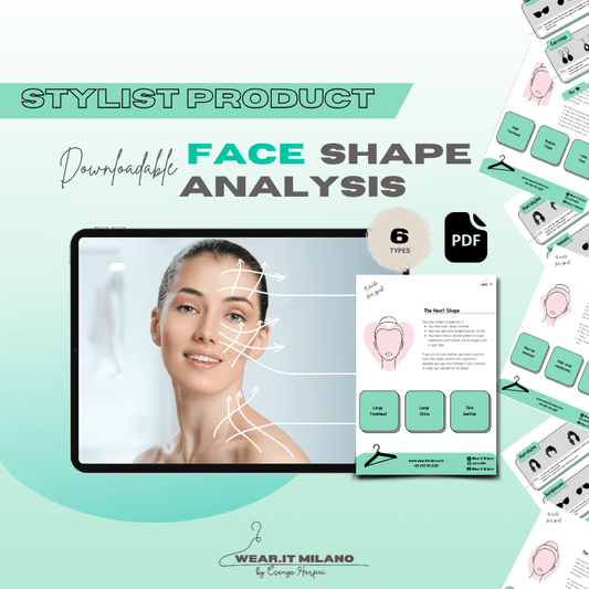 Women's Face Shape Analysis Portfolio Bundle (PDF Version) - wearitmilano